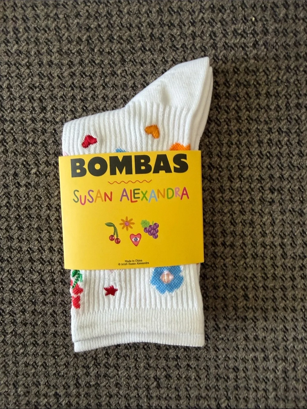 Bombas NWT small Susan Alexandra White Athletic Ankle Socks